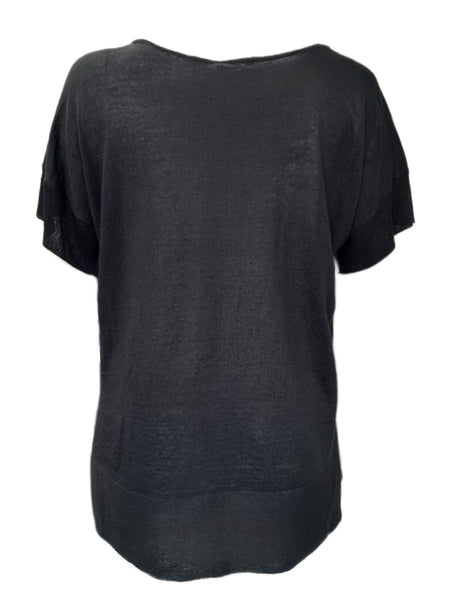 Marina Rinaldi Women's Black Agosto Knitted Pullover Sweater NWT