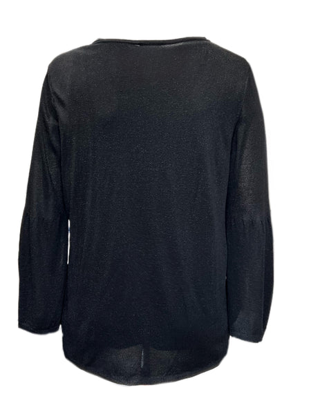 Marina Rinaldi Women's Black Agosto Knitted Sweater NWT