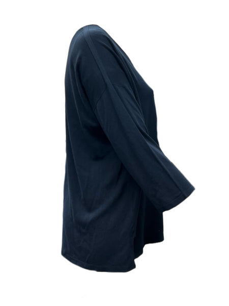 Marina Rinaldi Women's Navy Aida Pullover Sweater NWT