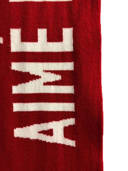 AIME LEON DORE Men's Jacquard Knit Logo Scarf NWT