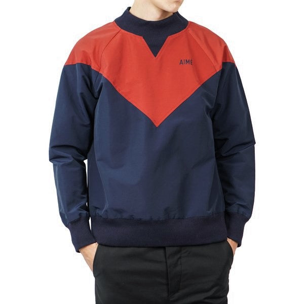 AIME LEON DORE Men's Blue 60/40 Waterproof Sweatshirt Size X-Small NWT