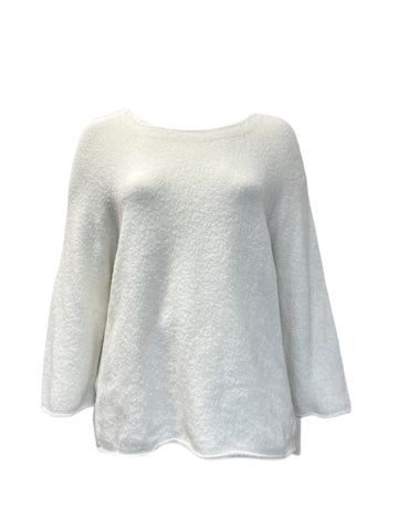 Marina Rinaldi Women's White Ala Pullover Sweater NWT