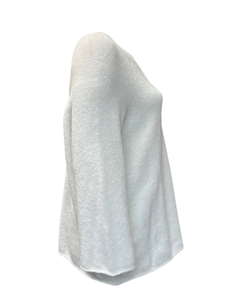 Marina Rinaldi Women's White Ala Pullover Sweater NWT