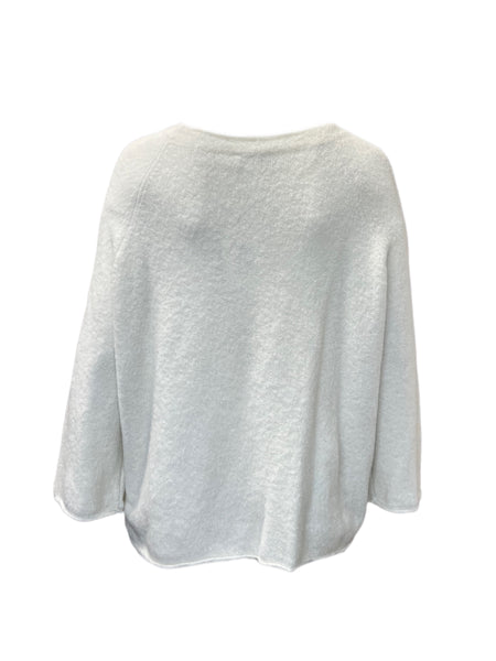 Marina Rinaldi Women's White Ala Pullover Sweater NWT