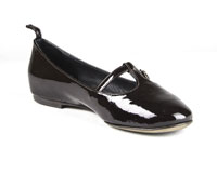 ALBERTO FERMANI Women's Brown Leather Bridge Quercia Flats Floor Model NWOB