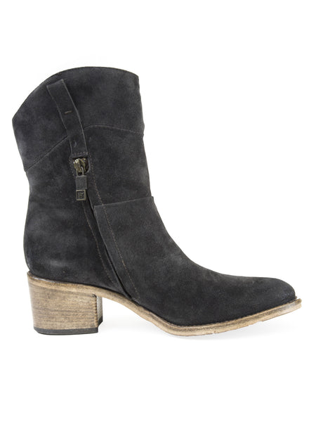 ALBERTO FERMANI Women's Brown Suede Martana Ankle Boots Floor Model