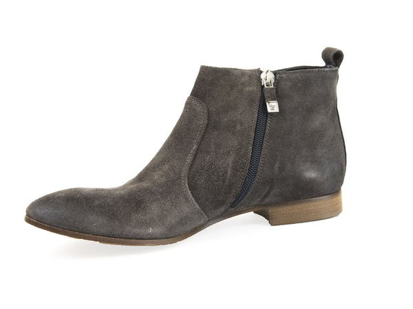 ALBERTO FERMANI Women's Antracite Suede Nolita Ankle Boots Floor Model