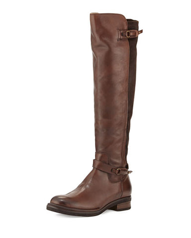 ALBERTO FERMANI Women's Suede/Leather Brown Adria Boots Size 7.5 Floor Model