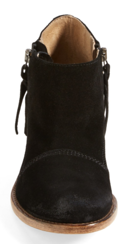 ALBERTO FERMANI Women's Suede Nero Black Capricia Ankle Boots Size 7.5
