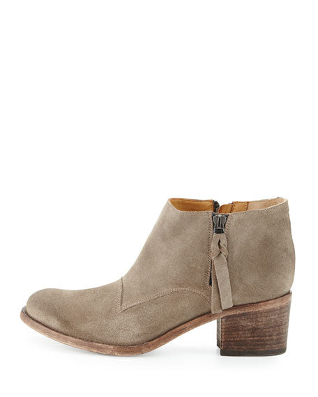 ALBERTO FERMANI Women's Suede Sandy Beige Capricia Ankle Boots Size 7.5