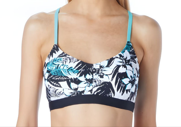 BEACH HOUSE Women's Blue Amani Mesh Swim Tank And Top Set #56562 12 NWT