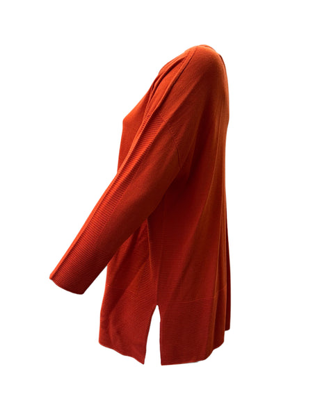 Marina Rinaldi Women's Orange Ambra Pullover Sweater NWT