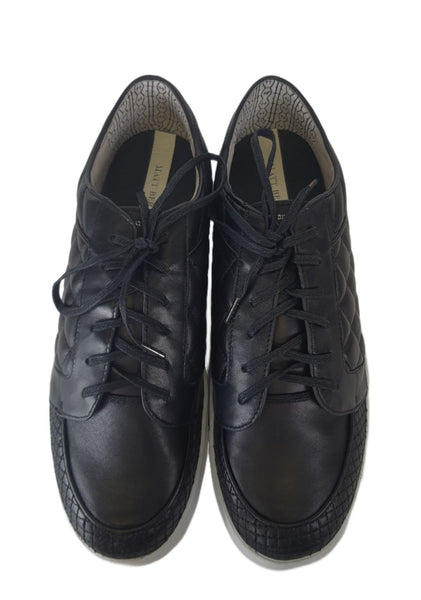 MATT BERNSON Women's Black Ambrose Leather Sneakers #MB070 9.5 NWB