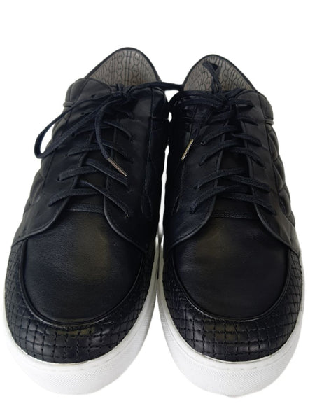 MATT BERNSON Women's Black Ambrose Leather Sneakers #MB070 9.5 NWB