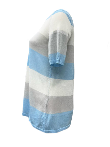 Marina Rinaldi Women's Blue America Knitted Sweater NWT