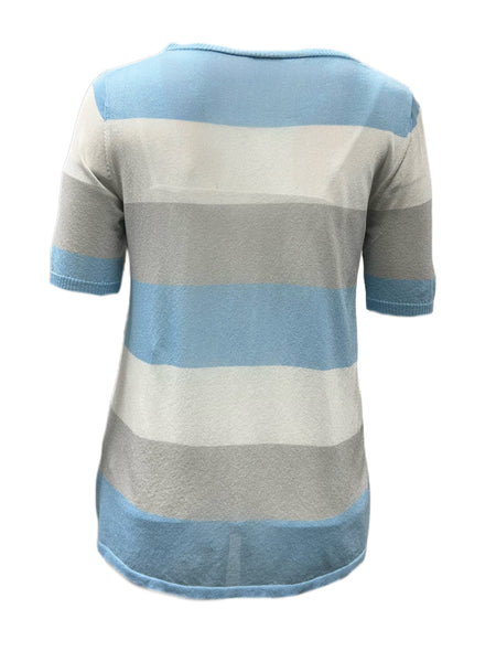 Marina Rinaldi Women's Blue America Knitted Sweater NWT