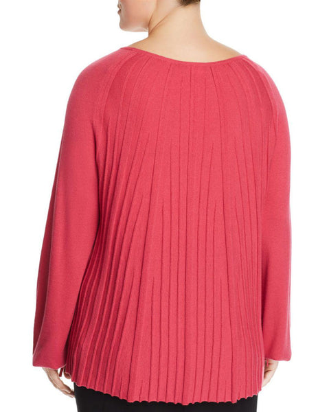 MARINA RINALDI Women's Ametista Pleated Sweater $355 NWT