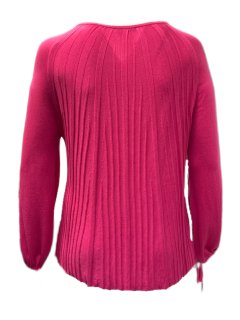 Marina Rinaldi Women's Pink Ametista Knitted Long Sleeves Sweater Size M NWT