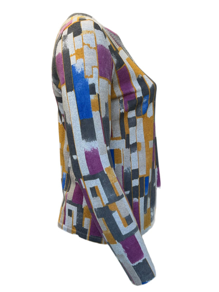 MARINA RINALDI Womens Multi Amico Sequin Lightweight Sweater $490 NWT