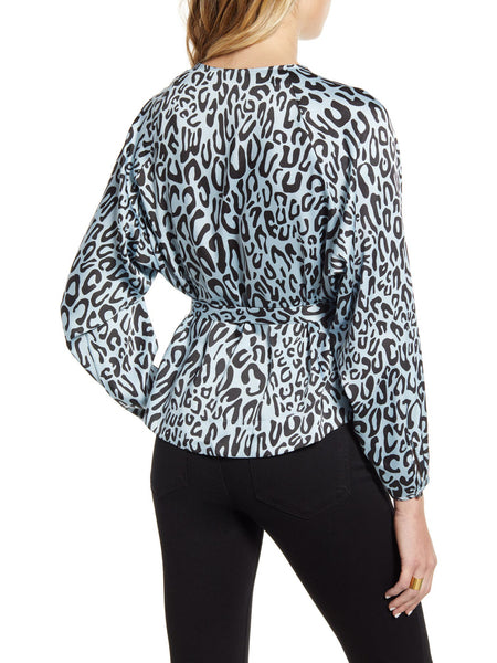 REBECCA MINKOFF Women's Sky Blue Angelina Top F19500056 $158 NEW