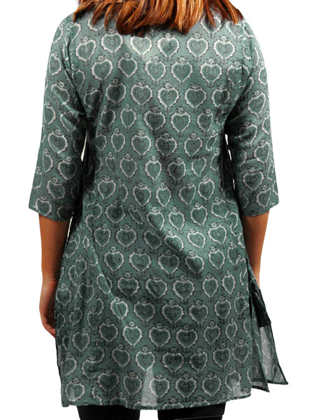 ROBERTA ROLLER RABBIT Women's Mint Anh Anu Kurta $125 NEW