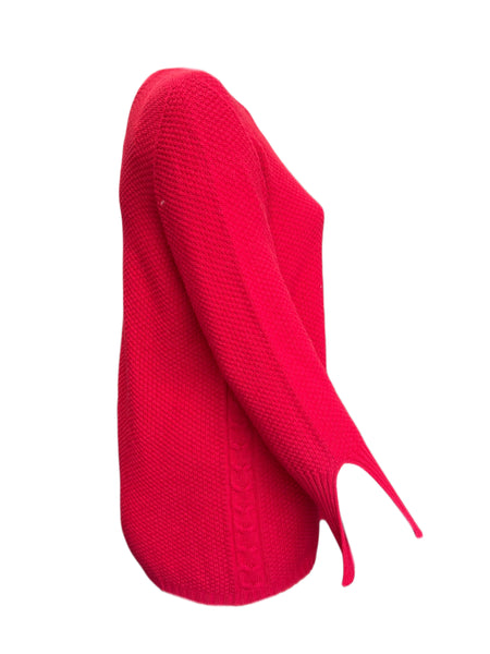 Marina Rinaldi Women's Red Anita Knitted Sweater NWT