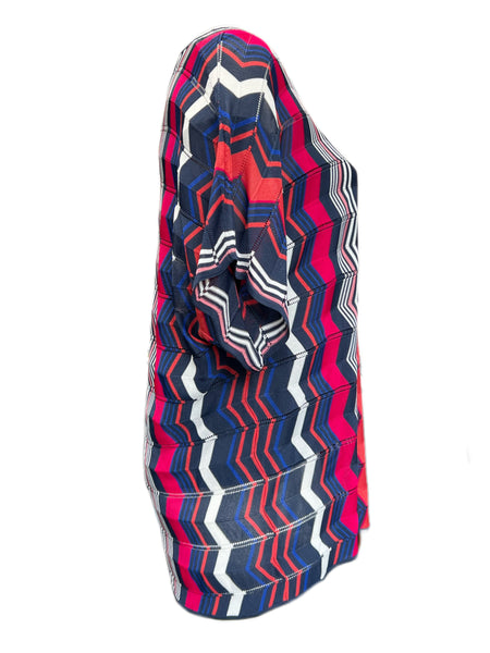 Marina Rinaldi Women's Navy Arabesco Viscose Knitted Sweater NWT