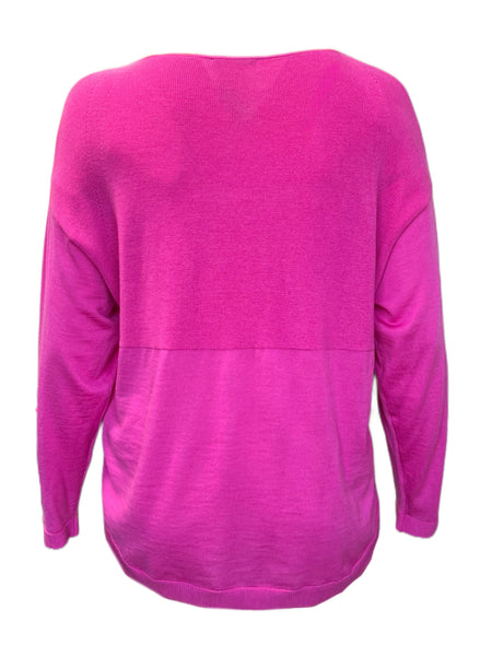 Marina Rinaldi Women's Pink Araldo Pullover Sweater NWT