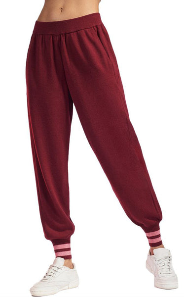 LNDR Women's Berry Knit Merino Wool Arctic Track Pant #KT897 NWT