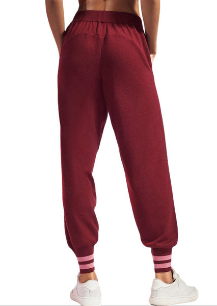 LNDR Women's Berry Knit Merino Wool Arctic Track Pant #KT897 NWT