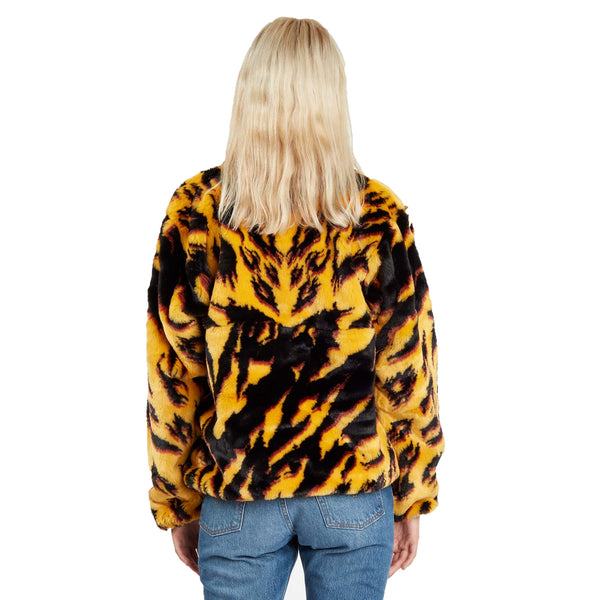 Aries Arise Women's Furry Half Zip $250 NEW