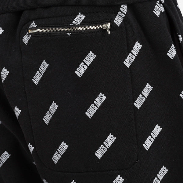 Aries Arise Unisex Black Aries Print Sweat Pants $195 NEW