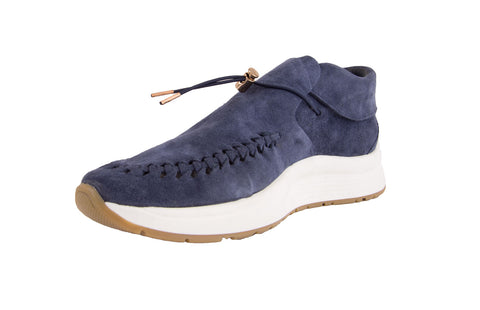 WORLD OF NICHE Men's Arrowhead Suede Sneakers, Navy