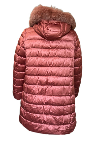 Marina Rinaldi Women's Pink Artico Button Closure Quilted Jacket NWT