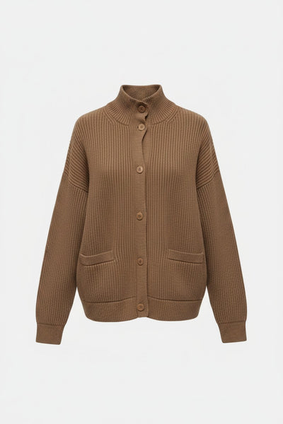 Max Mara Women's Brown Artur Button Closure Cardigan NWT