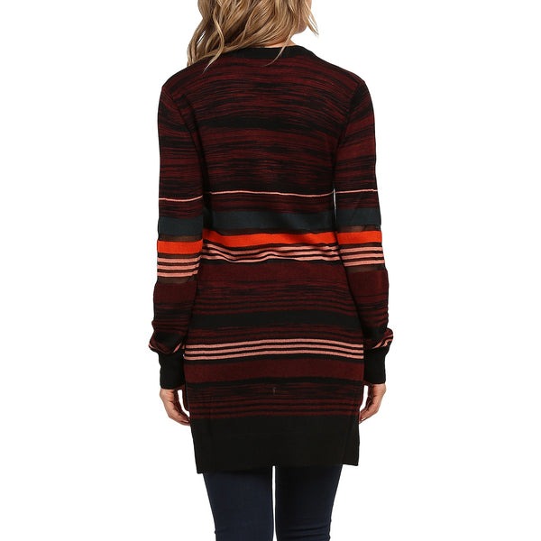 REBECCA MINKOFF Women's Multicolor Astride Striped Tunic Sweater $228 NWT