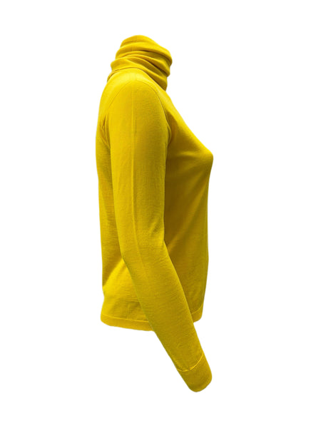 Marina Rinaldi Women's Yellow Atletica Pullover Sweater NWT