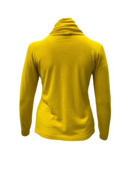 Marina Rinaldi Women's Yellow Atletica Pullover Sweater NWT
