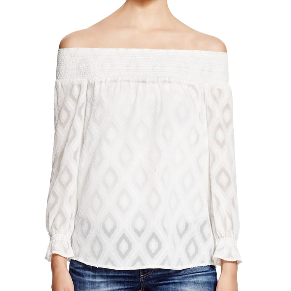 REBECCA MINKOFF Women's Geo Print Atmosphere Top $178 NWT