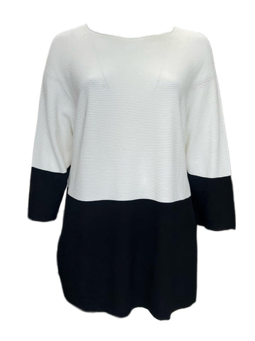 Marina Rinaldi Women's White Atomo Knitted Pullover Sweater Size XL NWT