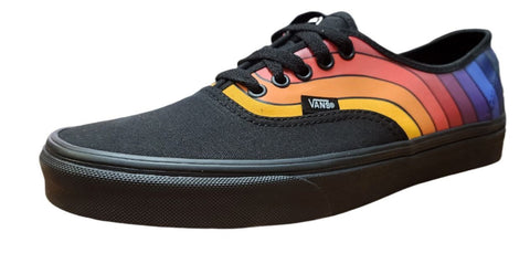 VANS Men's Black Authentic Refract Low Top Canvas Sneakers Size US 10.5 NWB