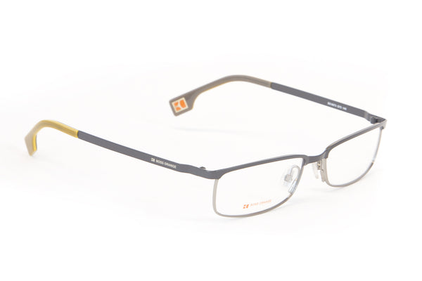 BOSS ORANGE Matte Grey Browline Eyeglass Frames 52mm B0073 $260 NEW