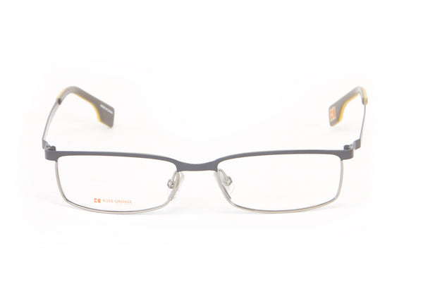 BOSS ORANGE Matte Grey Browline Eyeglass Frames 52mm B0073 $260 NEW