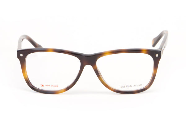 BOSS ORANGE Havana Square Eyeglass Frames 52mm B0088 $260 NEW