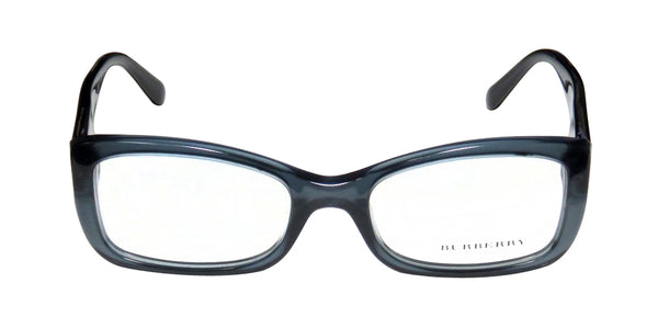 BURBERRY Womens Transparent Blue Rectangular Eyeglass Frames B2130 51mm $240 NEW