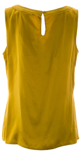 BODEN LIMITED EDITION Women's Golden Shiny Blouse BA017 US Sz 10 $198 NWOT