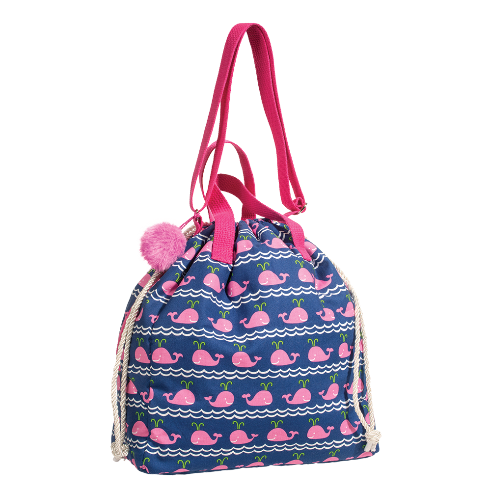 DOUGLAS Cuddle Toys Pink Whale Hobo Sak - 7403 NEW