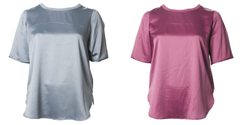 MARINA RINALDI Women's Bandiera Hi-Low Blouse $185 NWT