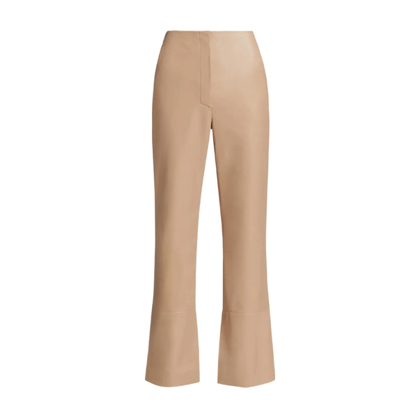 NANUSHKA Women's Beige Sandstone Vegan Leather Pants #1176 S NWT
