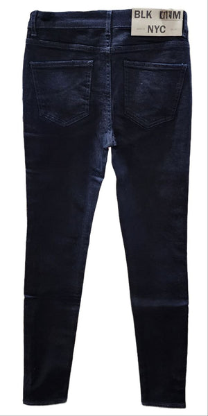 BLK DNM Women's Blue High Rise Slim Fit Skinny Cotton Jeans 22 Size 26x32 NWT